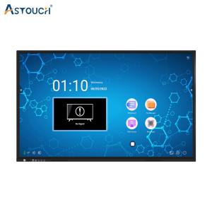 Buy cheap 65 Inch Dual System Interactive Flat Panel IR touch with 40 points product
