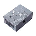 Gray Drawer Shape Paper Perfume Box With Ribbon Handle For High End Brands