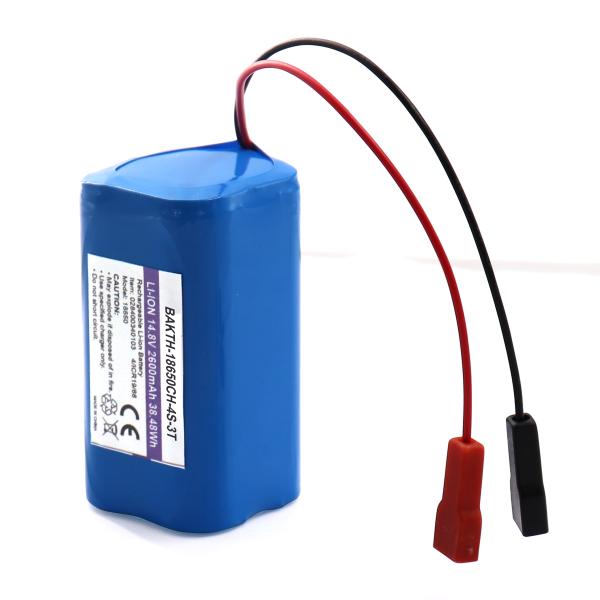 14.8V 2800mah BAKTH-1528 Lithium Ion Rechargeable Battery Pack Fit for Sweeper Vacuum Cleaner Robot Electric Bicycles