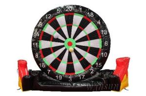Waterproof Inflatable Soccer Dart Board , PVC Inflatable Interactive Games