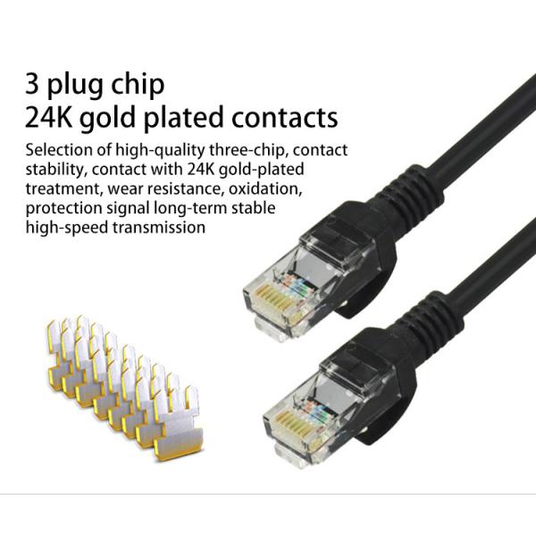1.5m 3m 5m 10m CAT5 Patch Cord 6ft Cat5e Network Cable Gold Plated