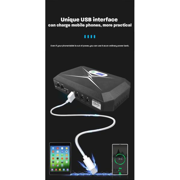 Power 18w Mini UPS For Wifi Router With Poe 8000mah 8800mah 14000mah