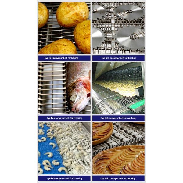 4m Length Conveyor Wire Belt / Eye Link Belt SS304 For Fish Drying