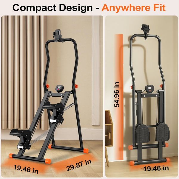 Stair Stepper for Home Gym, Stair Climber Machine with 3-Level Adjustable Resistance
