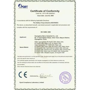 Guangzhou Barry Industrial Co., Ltd Certifications