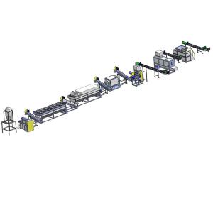 Buy cheap Fully Automatic Plastic Washing Recycling Machine 1000kg/h For PP PE Films / PP Woven Bags product