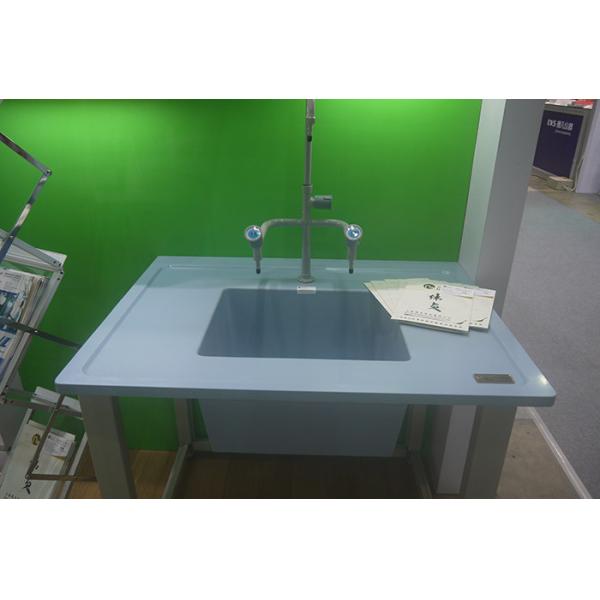 White in school library Epoxy Resin Sink and Epoxy Resin Work Surface