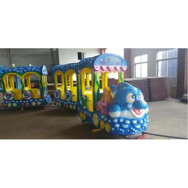 14 Seats Funfair Kiddie Train Ride With Gorgeous LED Lights And Exciting Music