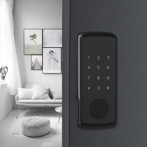 Smart Electronic Digital RIM Bolt Card Code Door Lock Without Mortise