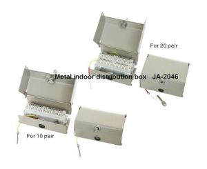 Buy cheap Metal indoor network distribution box 10 pair 20 pair key locking type product