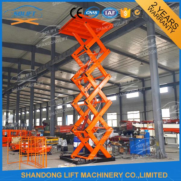 2T 7M CE Electric Stationary Hydraulic Scissor Lift / Material Handling Lifts