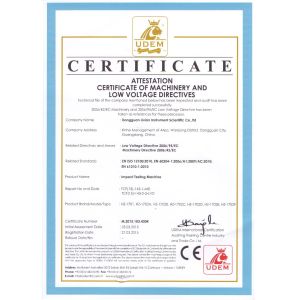 Dongguan Lixian Instrument Scientific Co.,LTD Certifications