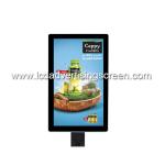 Supermarket Retail Signage Displays Android Wifi LCD Monitor With QR Scanner