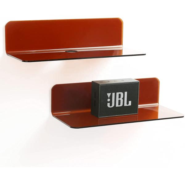 Small Lucite Display Stands Wall Bookcase Plexiglass Corner Floating Shelf For Art