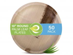 China Compostable Areca Palm Leaf Plates For Take Away on sale