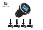 TPMS Wireless System Connect to Cigarette Light with 4 Internal Sensors Easy