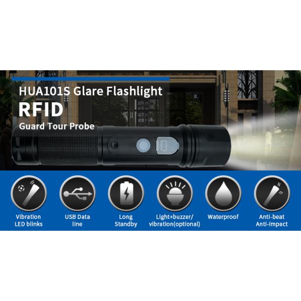 Patrol Guard Tour Monitoring System Flashlight 3 Speed Dimming Distance