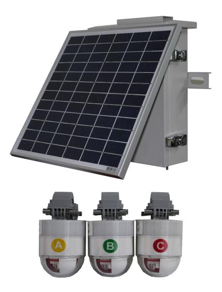 Quality Solar Powered JYW-KK IPX7 Overhead Line Fault Indicator Automatic Warning for sale