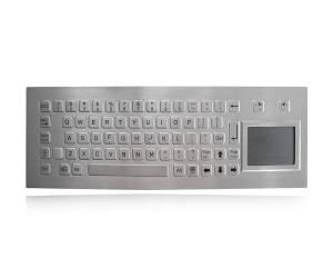 Explosion Proof 68 Keys Stainless Steel Keyboard With Ruggedized Touchpad