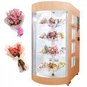 China 24 Bouquets Electronic Locker Vending Machine System With Interactive Information Wifi on sale