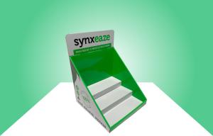 China Three Tiers Cardboard Counter Display Stands For Selling Pain Relief Medicine on sale