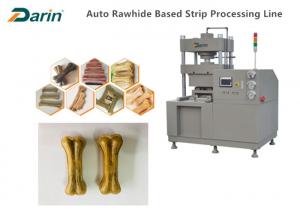China Stainless Steel Pressed Rawhide Bones Machinery , Dog bone maker Machine on sale
