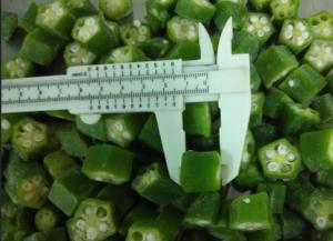 China 2020 new crop  IQF Individually Quick Freezing Okra Cut FDA / ISO Certificated on sale