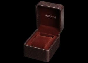 Plastic + PU Handmade Leather Watch Box Custom LOGO Printing High - Grade