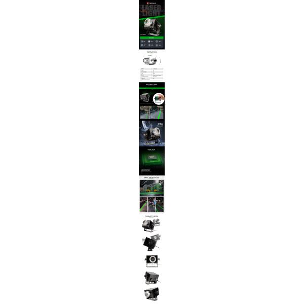Waterproof Forklift Safety Laser Light AC 100V 260V Red Zone Line Beam 638nm Wavelength