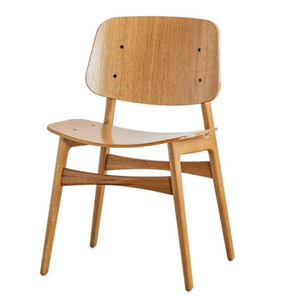 Quality NO Folded Customized Designs Luxury Nordic Solid Wood Dining Chair with White Oak Wood Frame for sale
