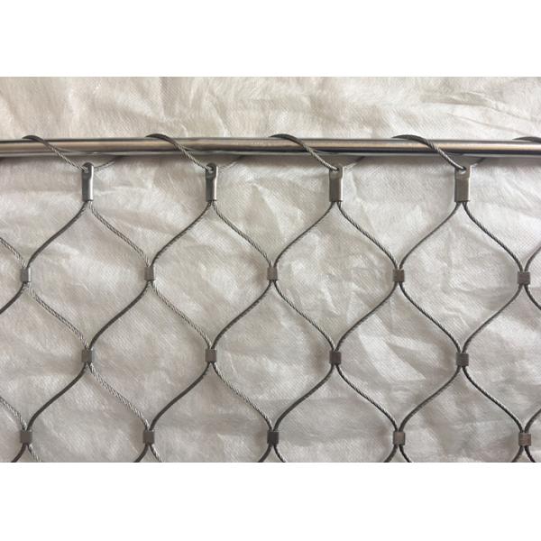 Ferruled Style X-Tend Stainless Steel Cable Wire Mesh Netting For Zoo Breaking Resistant