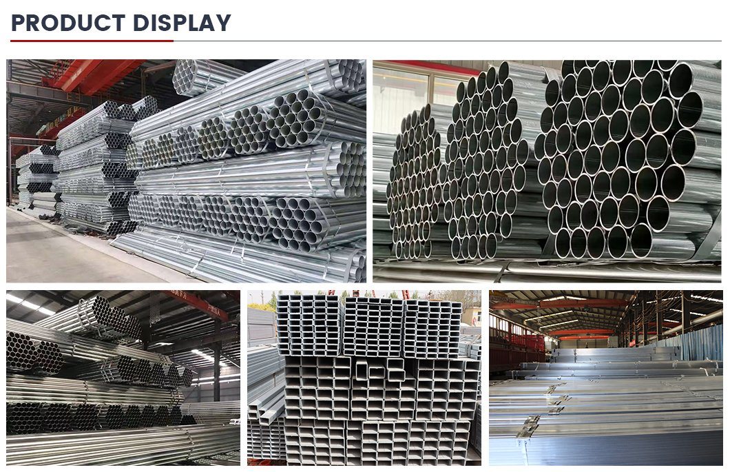 Factory Price Sells Custom Dimensions 6m 12m Dx51d Galvanized Steel Pipes