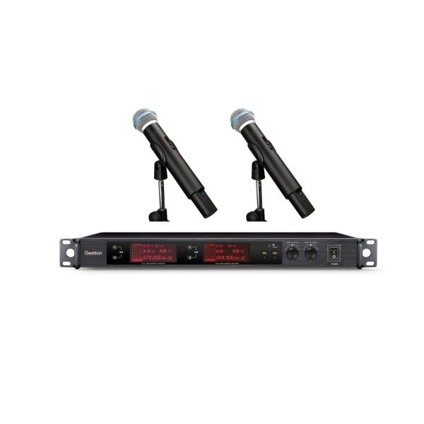 Quality OEM 0DM Dual Channel Wireless Mic system Built In Spectrum Analyzer for sale
