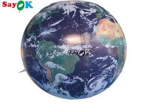 China School Event 2.5m 8ft Inflatable Earth Globe Model Decorative With Led Lighting on sale