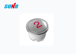 Buy cheap Mirror Stainless Steel Elevator Push Button Customized Size With Red Light product