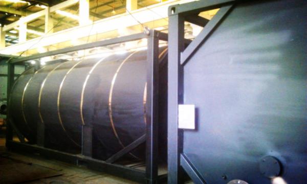 Quality CSC Plated Bitumen Tank Container Direct Heating Asphalt Container for sale