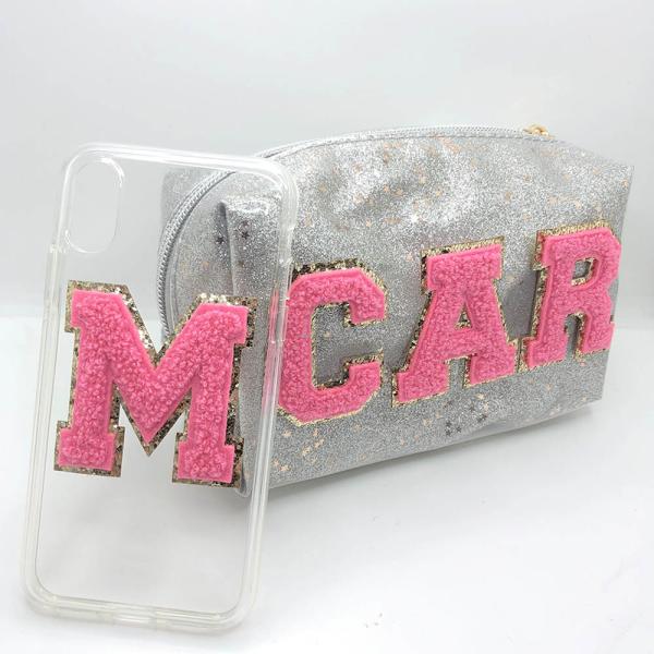 Big Logo Towel Embroidery Patch , Colorful DIY Chenille Patches