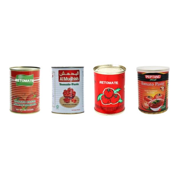 400g Canned Tomato Paste 30%-100% Purity With Hard Open Lid Perfect For Storage