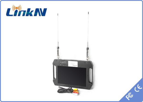 COFDM Digital Portable Video Receiver AES256 Encryption With 10.1" Display
