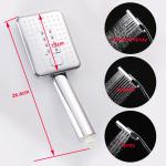 ABS 3 function handheld shower with button