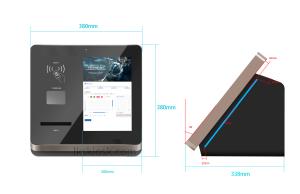 Buy cheap DIP Card Reader Self Ordering Kiosk , 13.3 Inch Self Service Check In Kiosk product