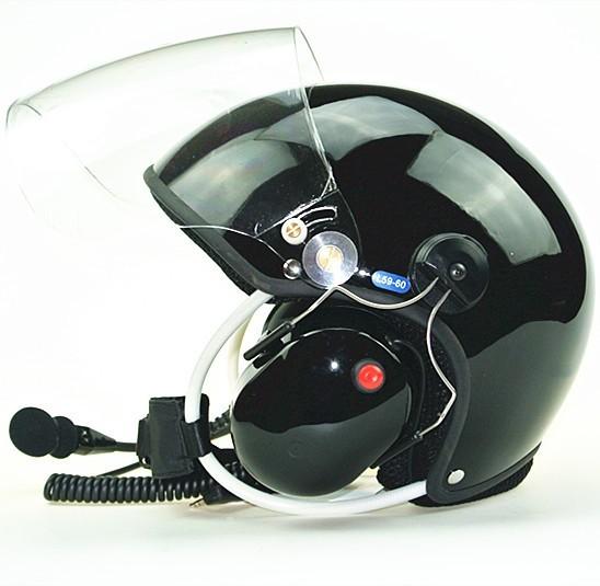 Quality Noise cancel Paramotor helmet with full headset GD-C Black Factory directly sale Powered paragliding helmet for sale