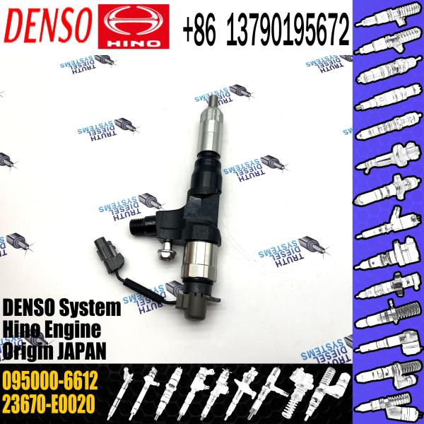 Common Rail Injector 095000-6612 095000-6613 23670-E0020 For HINO J08E