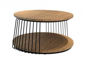 Buy cheap Round Wooden Tea Table Coffee End Table Modern OEM For Living Room product