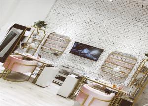 China Fashion Firm Nail Polish Wall Rack , Perfume Display Rack Iron Material Customized Styles on sale