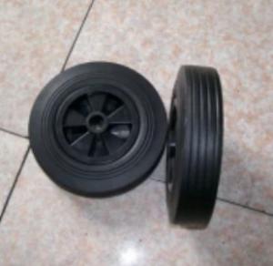 China Rubber Tyre Trash Can Replacement 8inch Wheelie Bin Wheels on sale