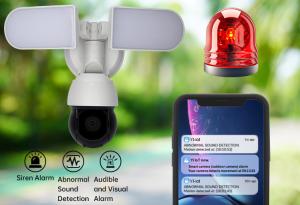 Buy cheap PTZ Solar Floodlight Security Camera With PIR Motion Detection 3MP product