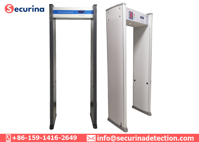MBSU Backup Battery Walk Through Metal Detector Body Scanner With 6 Detecting Zones