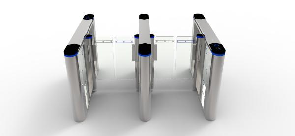 600mm Pass Width Swing Barrier Turnstile Gate Automatic Swipe Card Access