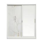 Kd Structure Lockable Sliding Door Metal Wardrobe Almirah With Mirror